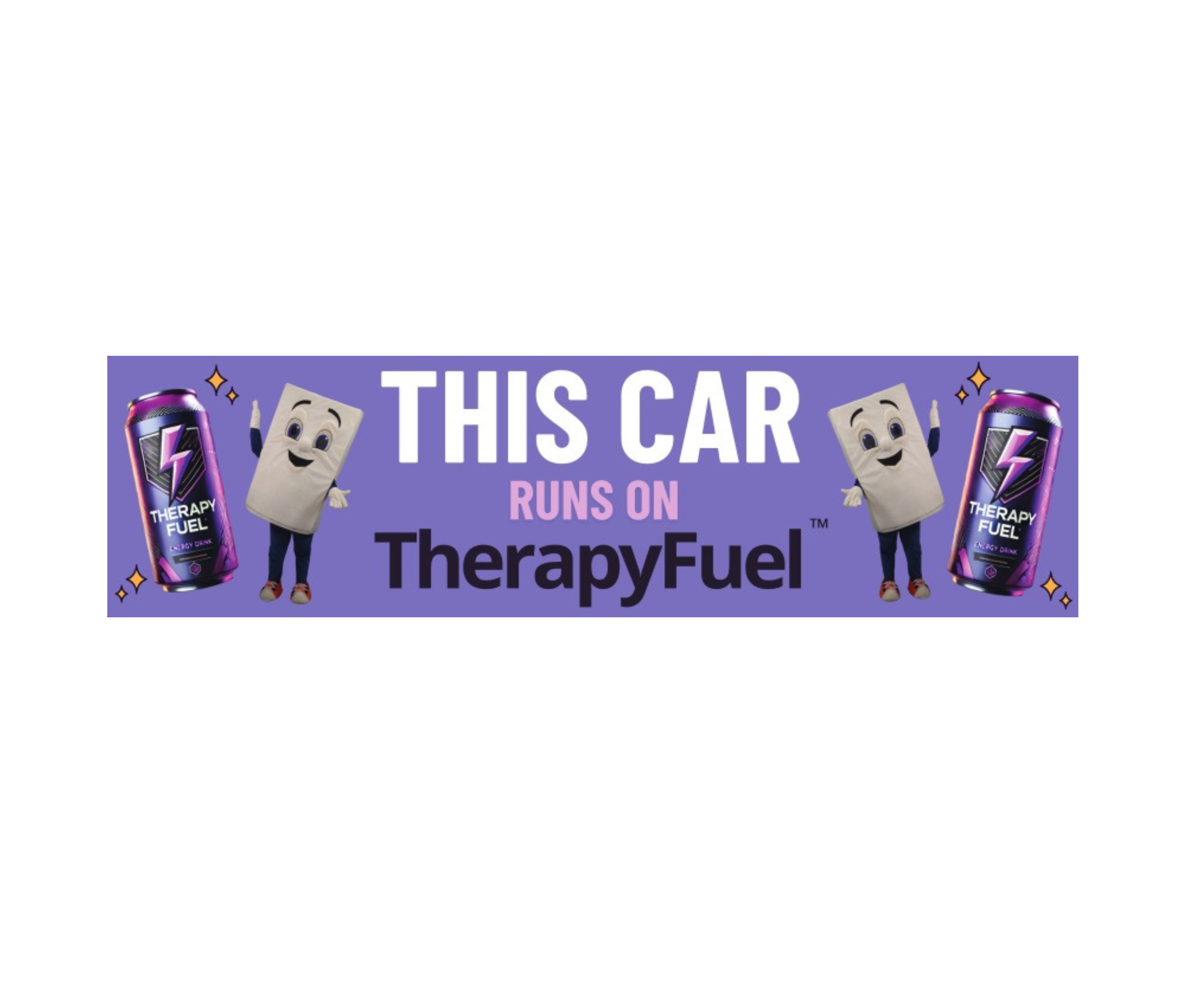 "This Car Runs On TherapyFuel" Bumper Sticker